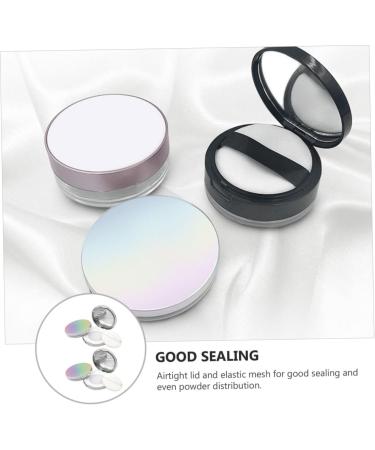FOMIYES Flour Holder 2pcs Box Powder Box Plastic Containers Powder for Women Cosmetic Powder Cases Makeup Box Simple Miss - Buy Online on GoSupps.com