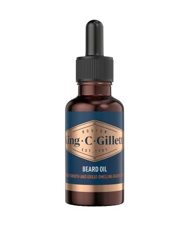 Gillette King C. Gillette Beard Oil with Herbal Argan Oil Jojoba Avocado Macadamia and Almond Oil 30 ml