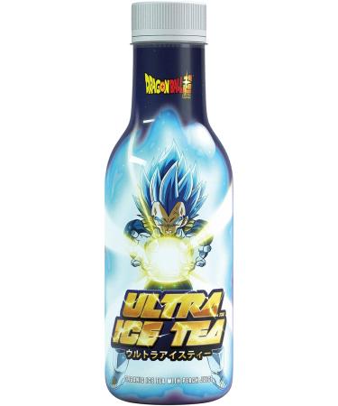 Ultra Ice Tea Bio iced tea-vegan black tea drink with the dragon ball character vegeta-refreshing peach taste-1 x 500 ml disposable