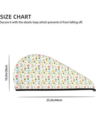 Quick-Dry Hair Towel Wrap with Button | Summer Beach Gnomes Turban | Ultimate Hair Drying Solution - Buy Online on GoSupps.com