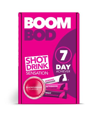 Boombod Diet Shot Drink, 21 Sachets – Blackcurrant Flavor – Metabolism Support Drink – Limit Cravings - Gluten, Dairy, Sugar Free - 10 Calorie Sachets – Glucomannan