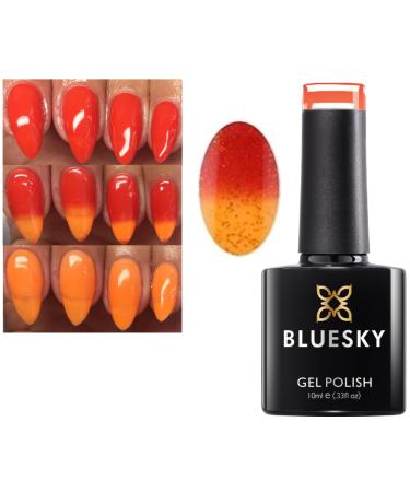 Bluesky Nail Gel Polish ORANGE COLOR CHANGE CHAMELEON Spring Summer Color TC10 UV LED Soak Off 10ml