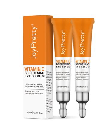 Eye Cream For Dark Circles 2PCS Vitamin C Eye Cream For Dark Circles And Puffiness Anti Aging Eye Cream For Women Under Eye Cream For Puffiness And Bags