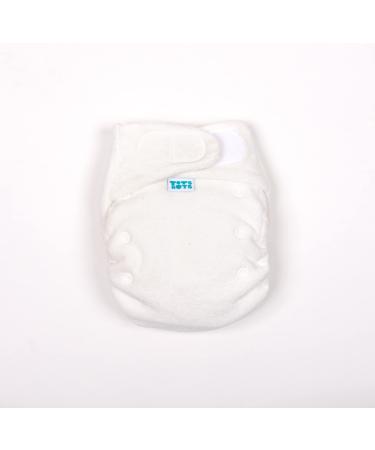TotsBots Bamboozle Reusable Nappy - Eco-Friendly Reusable Nappies for Babies & Toddlers - Made from Bamboo - Natural Size 1 (0-15lbs)