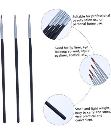 Balacoo 15 Pcs Fine Eyeliner Brush Gel Eyeliner Eye Liner Applicator Eyeliner Applicator Eye Shadow Cosmetic 18x0.4cmx3pcs Blackx3pcs - Buy Online on GoSupps.com