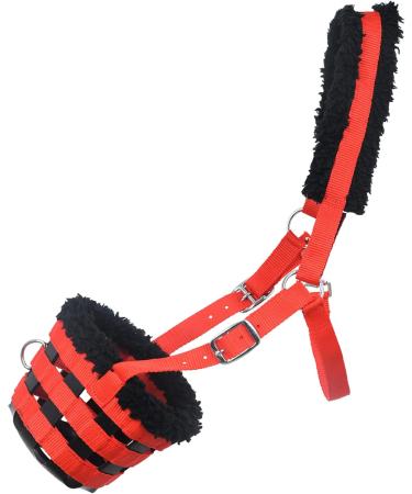 SIE Muzzle for Horses - Red Cob Red - Solid Color Pasture Muzzle for Safe Grazing | Shop Now - Buy Online on GoSupps.com