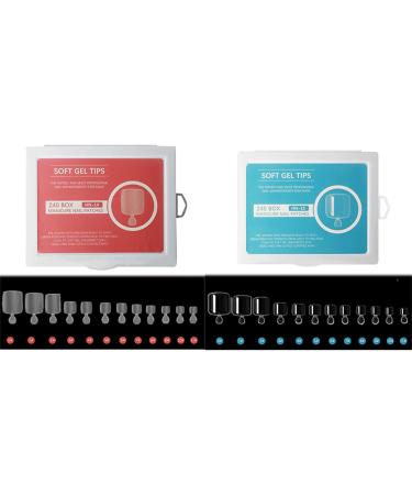 240Pieces False Toe Nails Full Cover Clear Press On Fake Toenail Foot Nail Art Tips Manicure Tools Artificial False Nail False Nails Toe Nails Flat Shape Wearable Nails - Buy Online on GoSupps.com