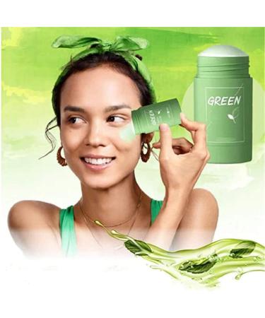  None Brand Green Tea Purifying Clay Stick Mask Face Moisturizes Oil Control Anti-Acne Solid Mask Deep Clean Pore Improves Skin for All Skin Types Men Women - Buy Online on GoSupps.com