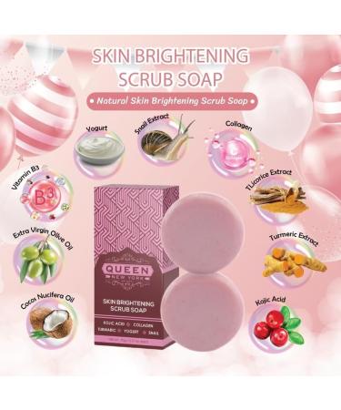 ORGANIC Kojic Acid+Collagen Skin Brightening Scrub Soap- Moisturizes Reduces the appearance of Acne Scars Wrinkles Dark Or Red Spots Vegan Cruelty Free-NO FRAGRANCE-SPF 15 - Buy Online on GoSupps.com