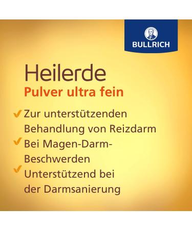Bullrich Heilerde Pulver Ultra Fein - Vegan Gastrointestinal Relief & Intestinal Support | 500g (2 Pack) - Buy Online on GoSupps.com