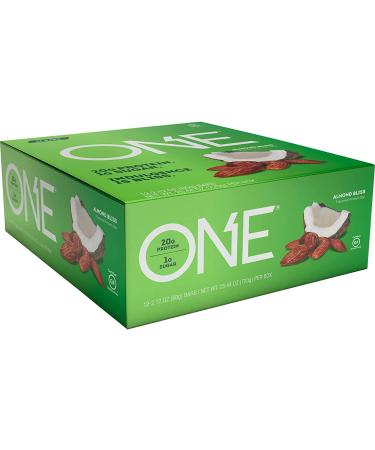 One Brands ONE Bar Dark Chocolate Sea Salt - 12 Bars (2.12 oz Each) | Healthy Protein Snack - Buy Online on GoSupps.com
