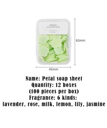 12x Boxes Paper Soap Leaves - Travel Friendly Soap Petals for Hygiene on the Go | Eco-Friendly & Space-Saving - Buy Online on GoSupps.com