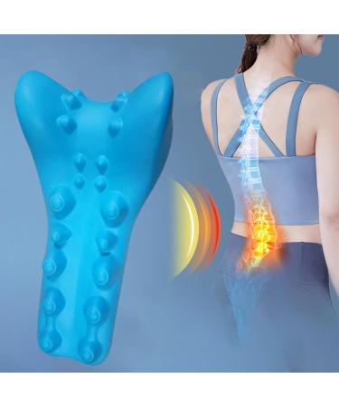 harayaa Neck and Shoulder Relaxer Cervical Traction Device Comfortable Acupressure Chiropractic Pillow Neck Stretcher for Sofa Travel - Buy Online on GoSupps.com