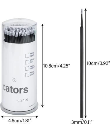 G2PLUS 400PCS Black Disposable Micro Applicators for Eyelash Extensions - Craft Swabs - Buy Online on GoSupps.com
