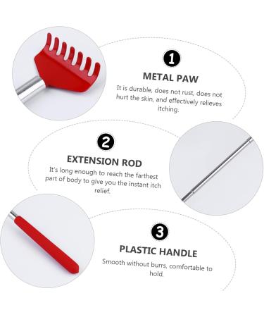 SESESFOUFU Telescopic Tickle Rake - Extendable Back Massage Device & Rustproof Steel Back Scratcher - Buy Online on GoSupps.com