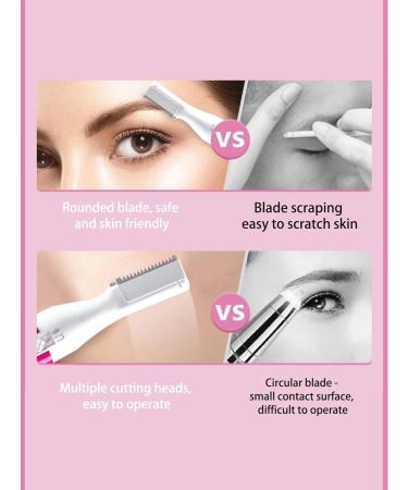 Sonic Smooth Eyebrow Trimmer - Rechargeable Electric Facial Hair Remover for Women | Painless Precision Grooming Tool for Face Chin Neck & Upper Lip (Black - Buy Online on GoSupps.com