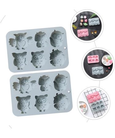Milisten 4 Pcs Baking Cake Mold Homemade Soap Candle Silicone De para Gelatinas Owl Soap Molds Ice Cube Mold Roasting Pan Kitchen Baking Tool Silica Gel Baking Utensils Household 19.9x13.8cmx2pcs Bluex2pcs - Buy Online on GoSupps.com
