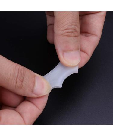 COHEALI Toe Separator Gel Tubes - 5 Pairs Silicone Sleeves for Little Toe, White Open Sleeve Corn Seperator - Toe Protectors - Buy Online on GoSupps.com