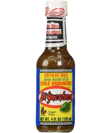  Go2 Groceries The hot chili sauce set contains El Yucateco Green Habanero XXXTRA Hot Kutbil-ik-de Salsa and Red Habanero (120 ml each) with recipe cards - Buy Online on GoSupps.com