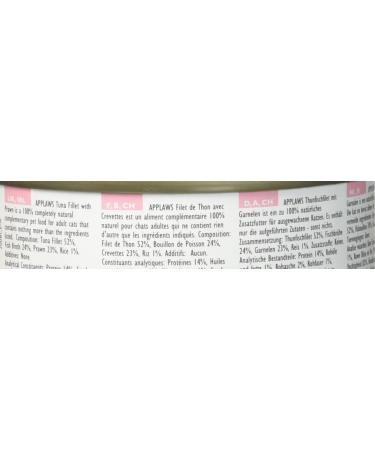 Applaws Premium Natural Cat Food - Tuna Fillet & Shrimps in Broth 156g Can (24 Pack) - Buy Online Internationally - Buy Online on GoSupps.com