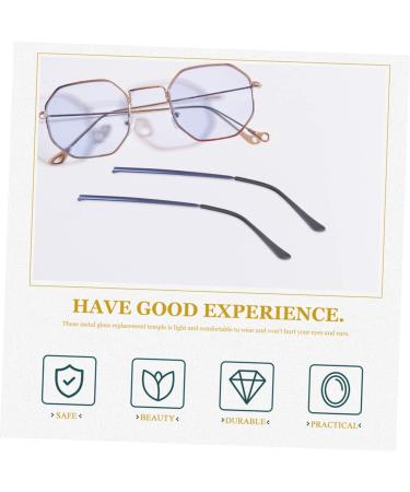 Ultechnovo Unisex Bones Sunglasses - Stylish Replacement Temples | 2 Pairs of Durable Metal Glasses for Men & Women - Blue 14x4cm - Buy Online on GoSupps.com