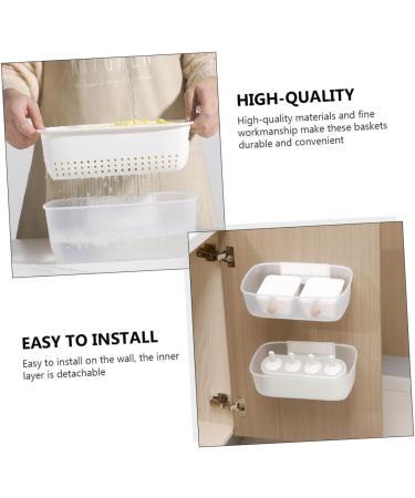 2pcs Double Layer Drainer Basket Multifunction Breakfast Basket - Buy Online on GoSupps.com