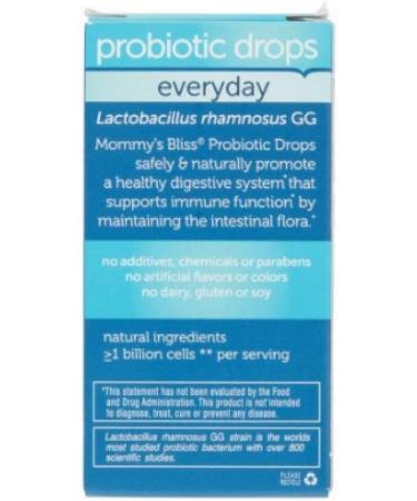 Mommy's Bliss Baby Probiotic Drops 0.34 oz (Pack of 4) - Gentle Digestive Support for Babies - Buy Online on GoSupps.com