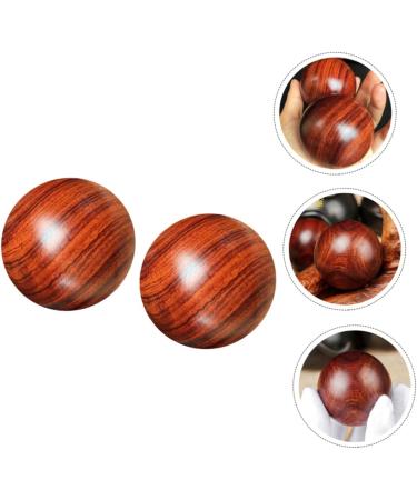 Beavorty Solid Wood Massage Balls - Stress Relief & Foot Massage Training | 5cm Round Chinese Handballs - Buy Online on GoSupps.com