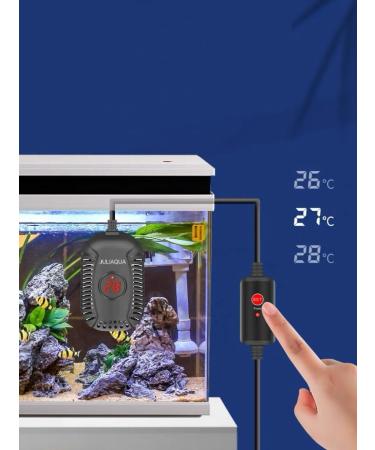 Juliaqua Aquarium Heater - Thermostatic Heating Element for 20L-50L Freshwater Aquariums | 25W 50W 100W 150W | Ideal for Fish & Turtles - Buy Online on GoSupps.com
