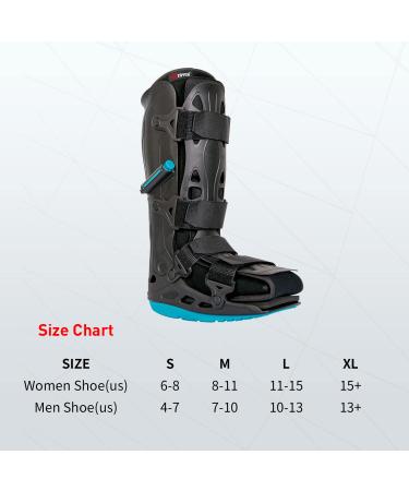 ZOYER Recovery+ 17 Pro Walker Boot with Dual Pumps - Medium Size Air Cam Fracture Boot for Universal Fit on Left or Right Foot - Buy Online on GoSupps.com