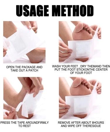 Buy 100% Natural Detox Foot Patches - 50 Piece Set for Stress Relief & Deep Sleep | Effective Detoxification & Toxin Removal - Buy Online on GoSupps.com
