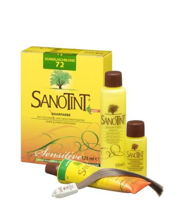 Sanotint Hair Color Sensitive light No. 72 Dark Ash Blonde 125 ml Biondo scuro 1 piece (1 pack)