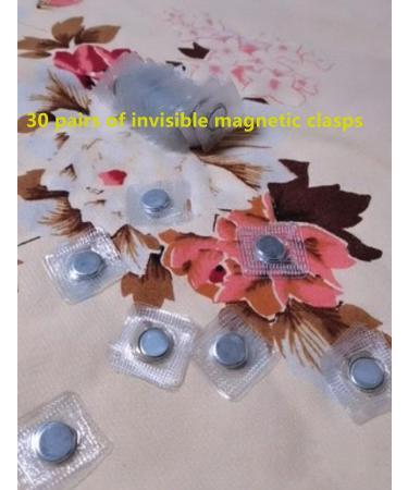 XILEWHZF 30 Pairs 1.18 Hidden Sew Magnetic Snap Fasteners for Handbags & Clothing - 30pcs Square PVC Magnets - Buy Online on GoSupps.com
