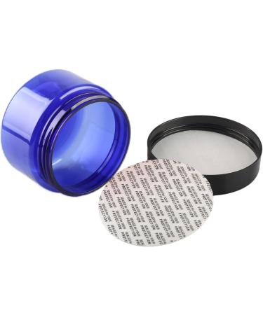 Tianzd 6 Pack 150ml Blue Plastic Cream Cans with Black Lids & Spatulas - Perfect for Cosmetics & Travel - Buy Online on GoSupps.com