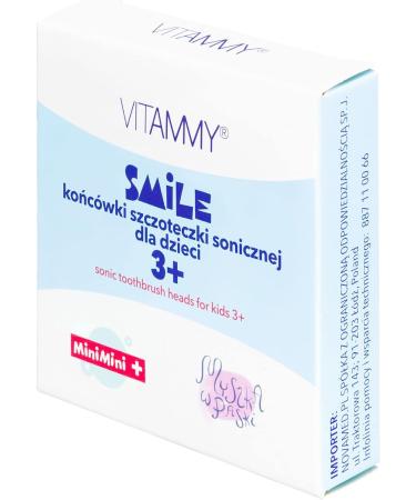 VITAMMY SMILE MiniMini+ Elbow Brush Heads for Kids (4 pcs) Ideal for Children 3+ - Buy Online on GoSupps.com