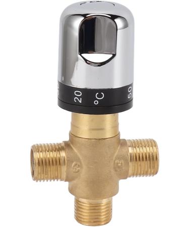 Thermostatic Mixed Valve for Home Improvement | Chrome Polished Temperature Control for Bathroom - Buy Online on GoSupps.com