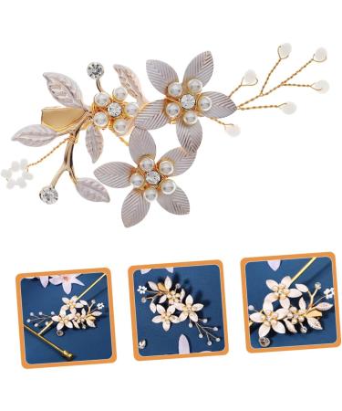Didiseaon Bride Wedding Hairpin Rose Hair Clip Bride Accessories Flower Clip Bridesmaid Hair Accessories Gold Headpiece Bridal Hair Clip Wedding Headpiece Issue Card Temperament Rhinestone - Buy Online on GoSupps.com