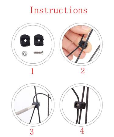 SQXBK Bow Buckle 2PCS Plastic Archery Arrow Rest Clamps - Buy Online on GoSupps.com