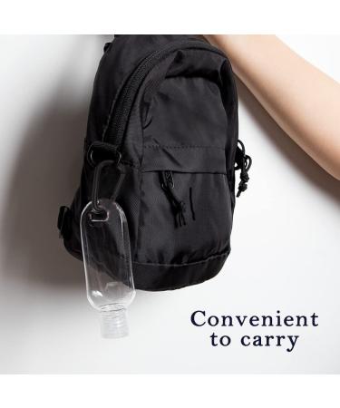 Mini Hand Sanitizer Holder Bottles with Keychain - 4 Pack, 50ml Leakproof Flip Cap, Portable Travel Size Containers for Liquid - 1 Pack - Buy Online on GoSupps.com