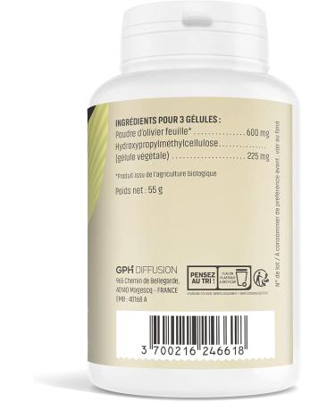 Herbs And Plants Organic Olive Tree 200 Vegetable Capsules 200 mg - Buy Online on GoSupps.com