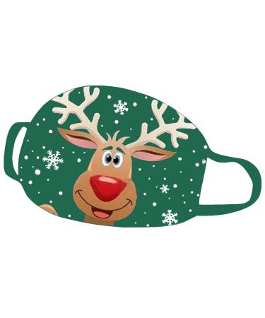 Riou Christmas Mundschafts Neckuch Santa Claus Motor Washing Cotton Mouth and Nose Protection Outdoor Motorcycle Multifunction Show For Couple (P)