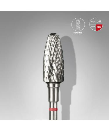 Staleks Drill Bits Corn Nail Manicure Carbide Frustum Grit Red Acrylic Gel Polygel Nails Shellac Remover 6/14mm - Buy Online on GoSupps.com
