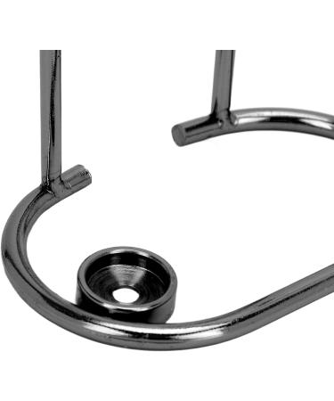 Durable Black Razor & Shaving Brush Stand - Modern Hygienic Design for Safe Bathroom Styling - Buy Online on GoSupps.com