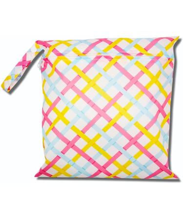 Egurs Wetbag Waterproof Reusable Diaper Bag | Eco-Friendly Nappy Bag | Color Grid 30x28cm - International Shipping Available - Buy Online on GoSupps.com
