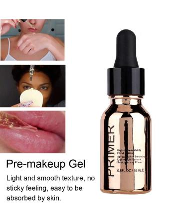 24K Gold Foil Makeup Primer - Moisturizing & Pore Refining Skin Care Gel Serum 0.5 oz | International Shipping - Buy Online on GoSupps.com