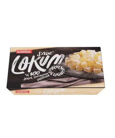 Uzungil Turkish Delight Candy Elegant Gift Box Halal Vegan Lokum Fruit Flavors 14.11 oz 400 gr Lokum