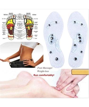 2 Pairs Massaging Insoles for Weight Loss | Adjustable Silicone Magnetic Foot Therapy for Men & Women | Reflexology Pain Relief | Washable & Customizable Fit - Buy Online on GoSupps.com