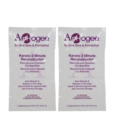 ApHogee Keratin 2 Minute Reconstructor 0.35oz (2 Applications)Pack of 2
