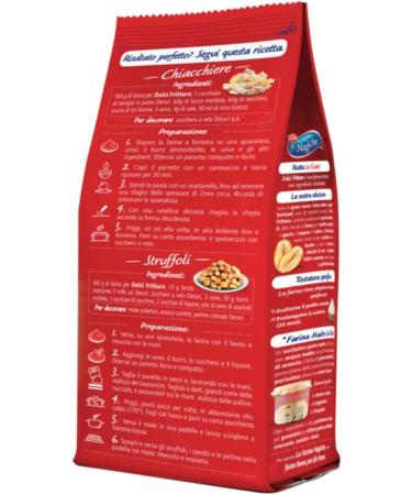 Lo Conte Le Farine Magiche Farina Dolci Frittura Saporita Ideal for Struffoli Castagnole Chatter and Fruit 500g Pack - Buy Online on GoSupps.com