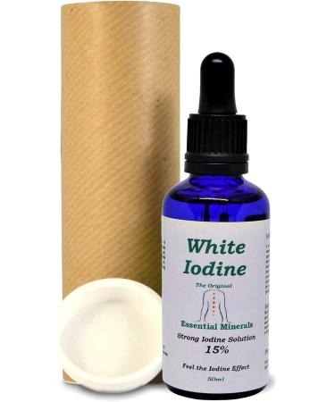 50ml 15% White Iodine Solution - Max Strength Decolourised Clear Solution natural 50 ml (Pack of 1) - Buy Online on GoSupps.com